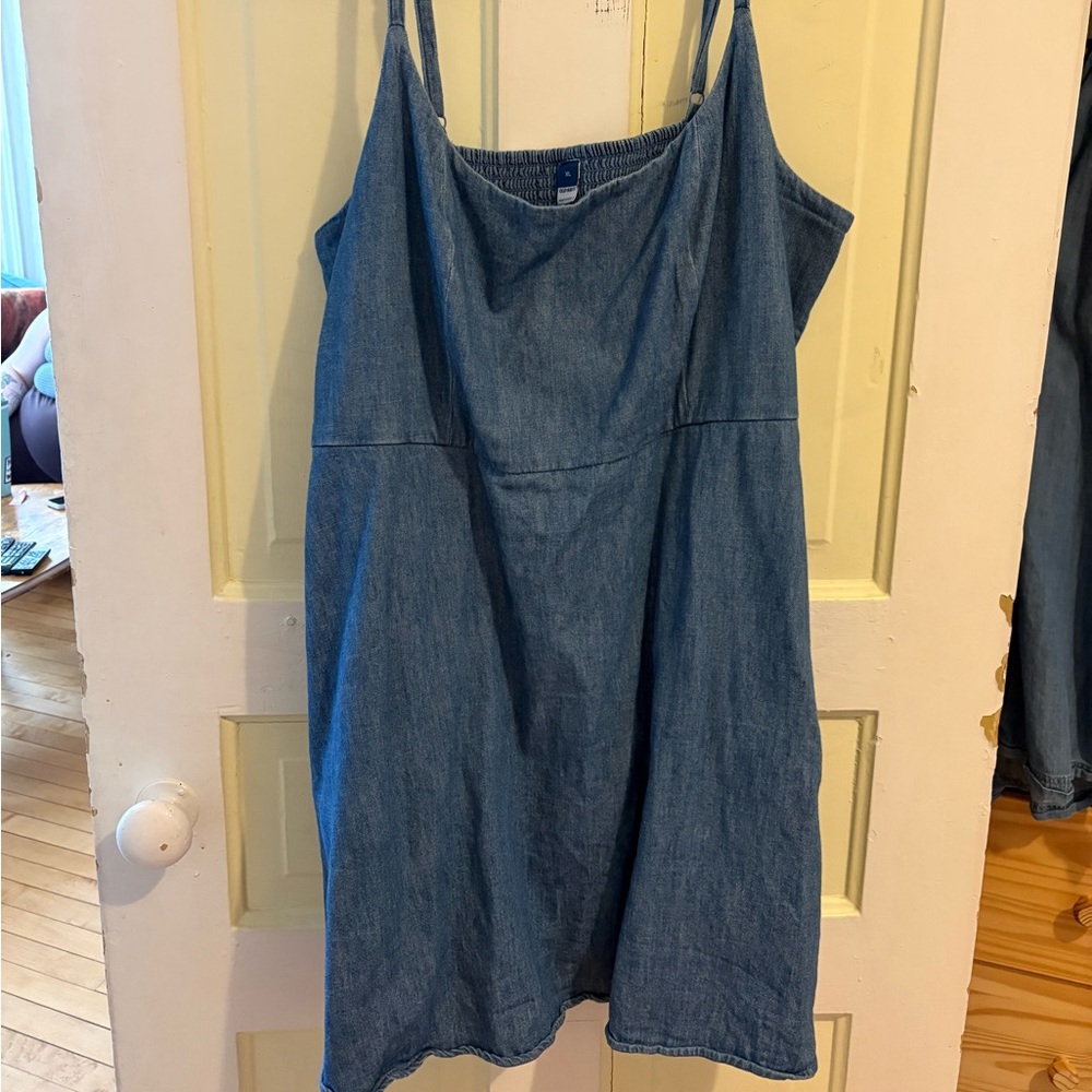 Denim Skater Mid-Thigh Dress